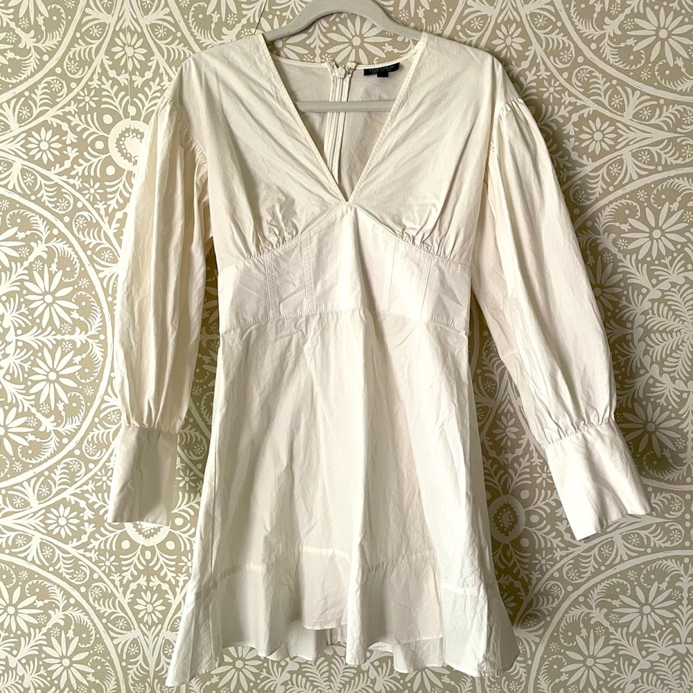 Topshop Off White Long Sleeve Dress Size 6